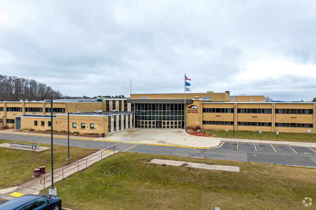 Menomonie High School serves grades 9-12.