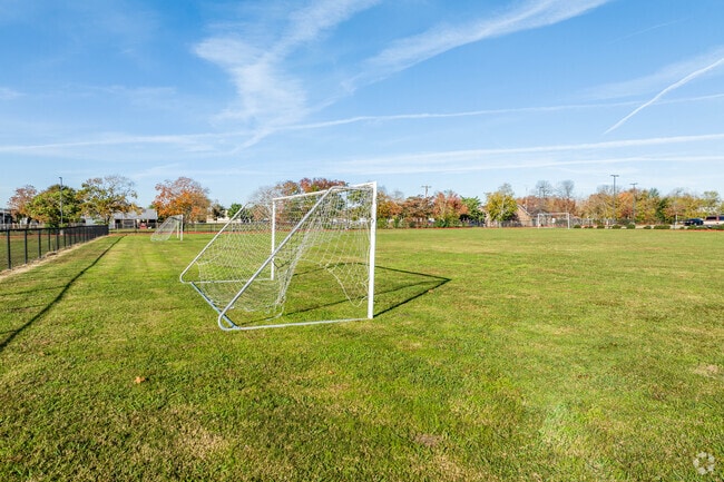 Students can enjoy a soccer field at Lomax Elementary.