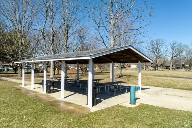 Have a shaded picnic under the pavilion at Beau Bien Park.