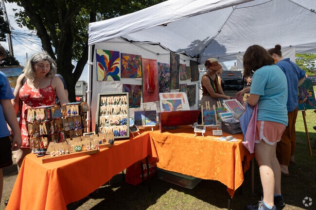 Local artists display handmade goods at Art in the Park in Mill Creek Park.