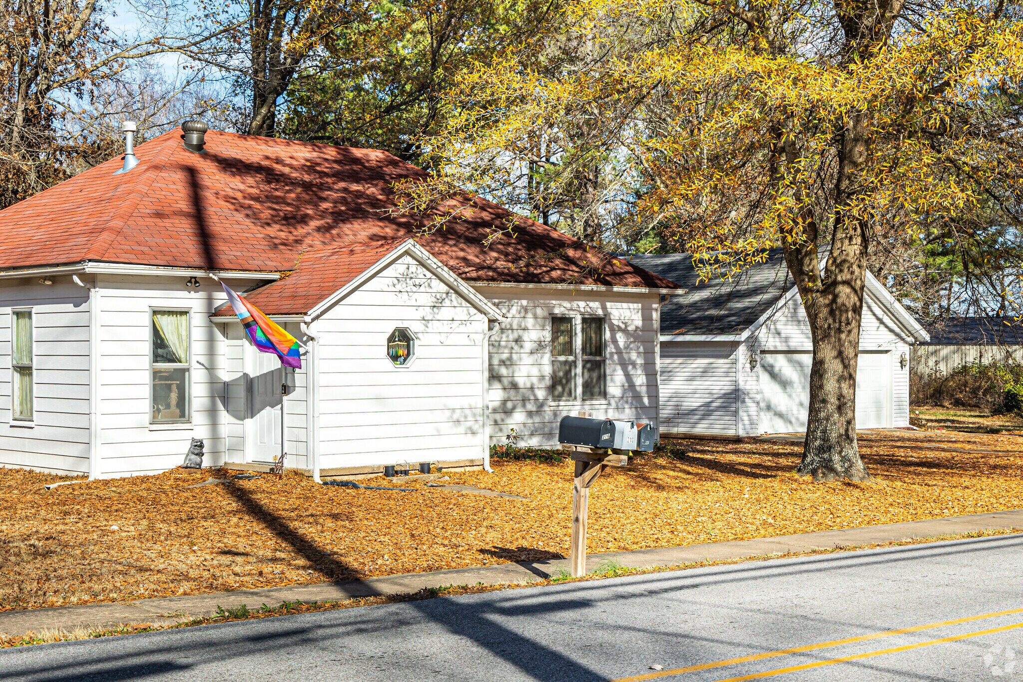 Homes in Greenland are lined along leafy, residential streets.