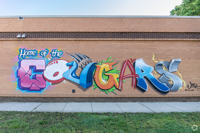 Cougar pride displayed at Kettering Middle School, Kettering, Maryland