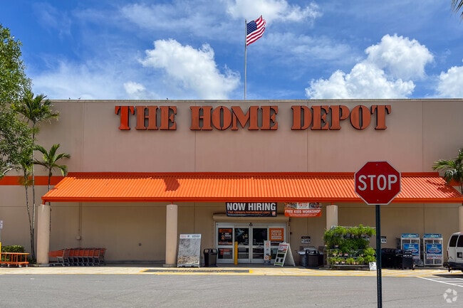 Home Depot is around the corner when you live in Andros Isle neighborhood.