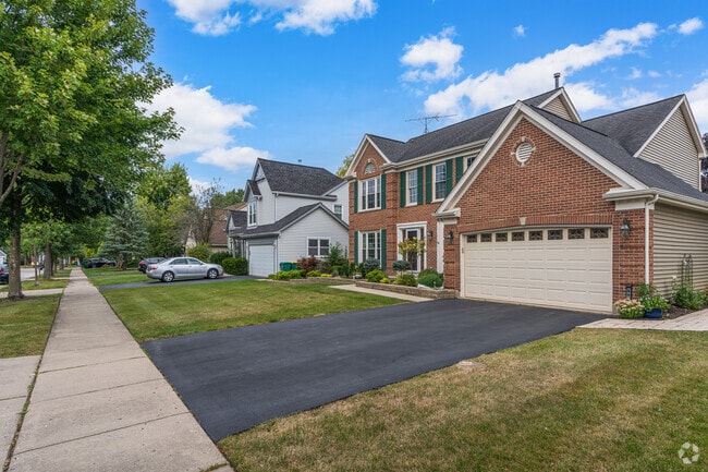 Rows of Colonial Revivals line the streets in South Buffalo Grove.