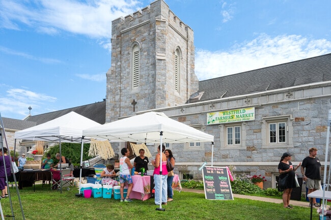 Westfield Farmers Market relocated to the Episcopal Church of the Atonement in 2015.
