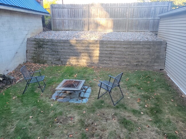 Rear landscape just completed