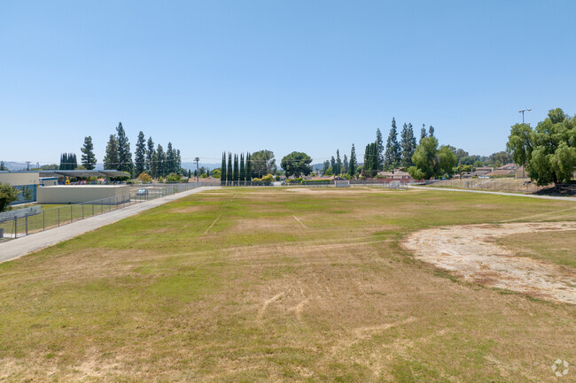 The baseball field at Hollingworth Elementary School in the city of West Covina, Ca.