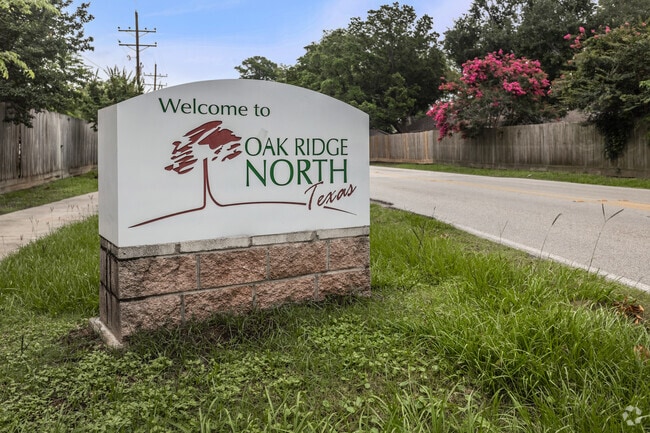 Oak Ridge North is a small community known for the large oak trees that fill the neighborhood.