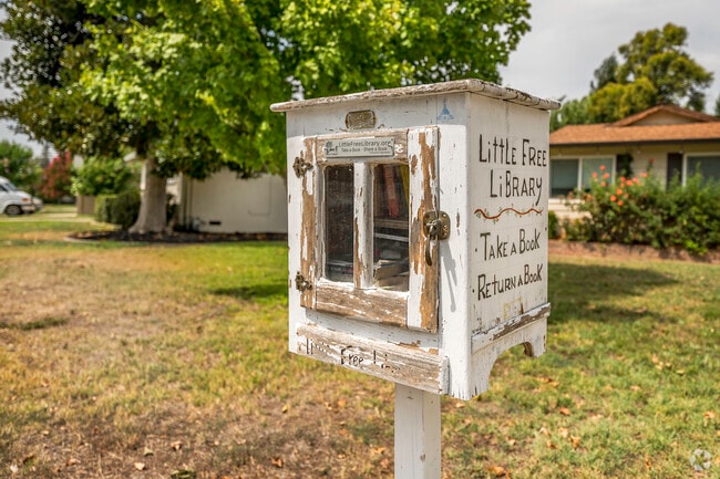 Share reading material with your neighbors of Mission with these little free libraries.
