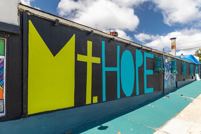 Mt. Hope features dozens of bright murals around the neighborhood.