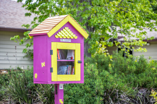 You can share books with your neighbors using this Little Free Library in Cordova Gardens.