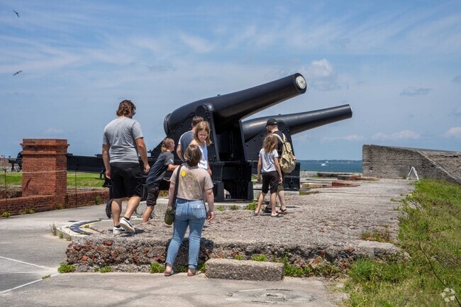 Tourists love to visit the beautiful Fort at Fort Clinch State Park in Fernandina Beach.