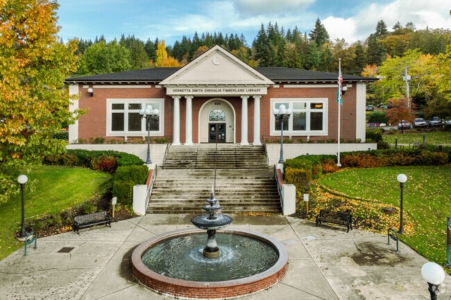 The Vernetta Smith Chehalis Timberland Library is a hub for learning and community gatherings.