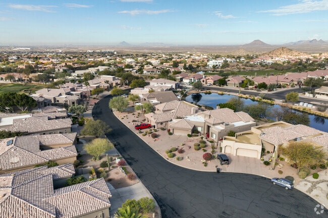 Red Mountain Ranch consists of different pockets of residential areas with varying architecture styles.