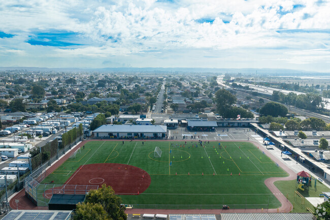 Students have ample room for exercise at Mueller Charter School.