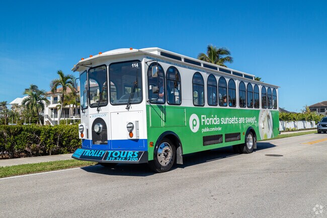 City buses & tour trolleys offer convenient public transportation around Vanderbilt Beach areas.