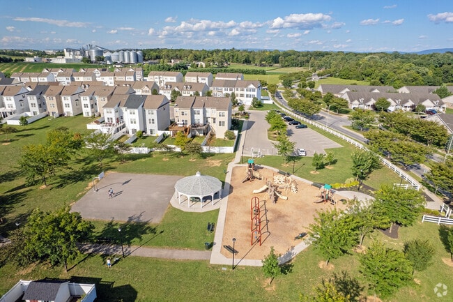 A view from above shows Terrapin Park in the Collegiate Acres community.