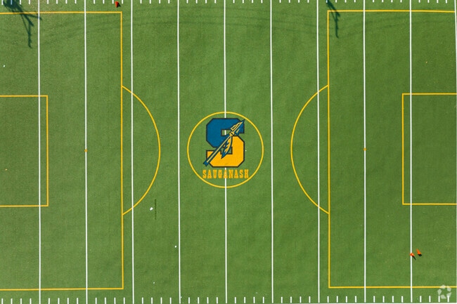Sauganash Elementary features a sports field.