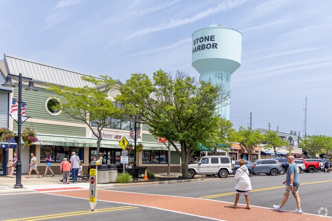 Stone Harbor is a quiet beachside community with low-water beaches and calm waves.