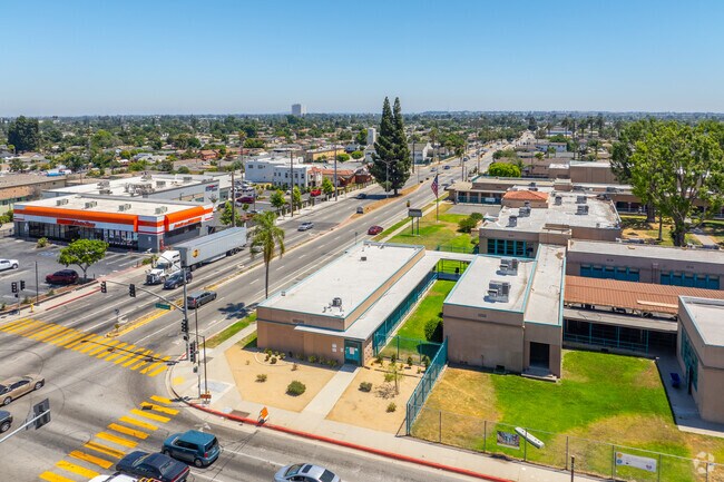 Compton Early College High School includes modern classrooms and science labs.