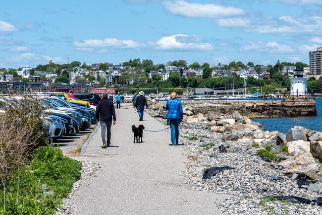 The Greenbelt Pathway offers walkers and bikers a place to get some exercise while taking in coastal views in Breakwater.