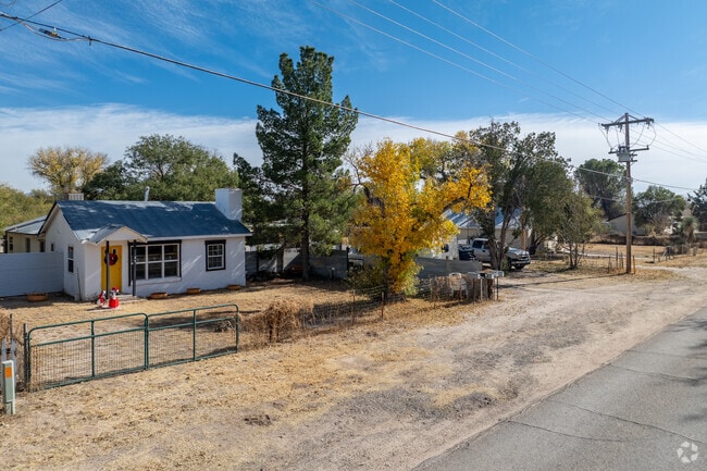 Many homes in Saint David are small, cottage style with gated yards.