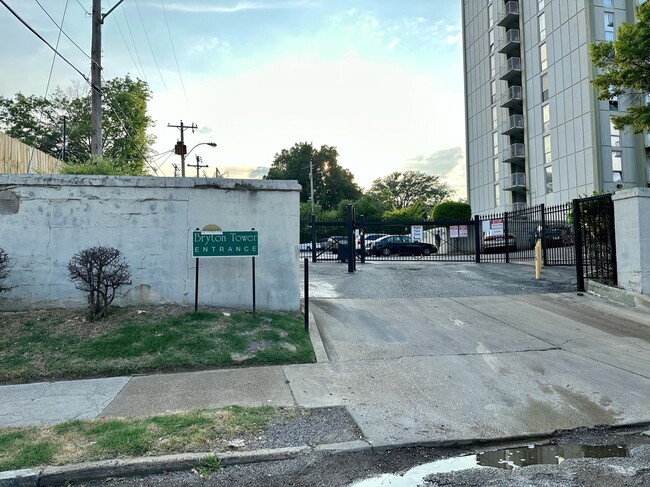 Gated Parking Entrance from N Claybrook St.