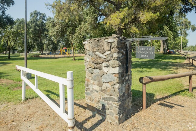 Durham Community Park is where neighbors come to relax.