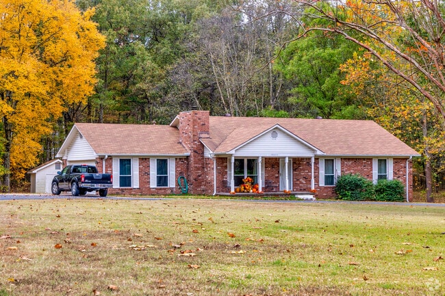 Brick ranch-style homes are a popular choice in Alexander.