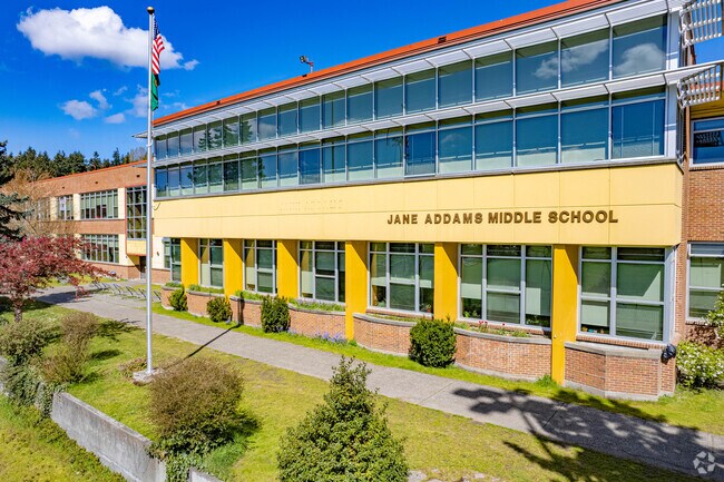 Jane Addams Middle School has an A-minus rating on Niche.
