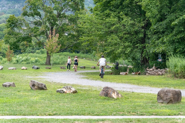 Find serenity at Dockside Park, where relaxing walks meet picturesque views of West Point, NY.