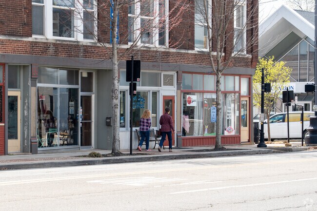 Downtown Princeton is very pedestrian friendly.