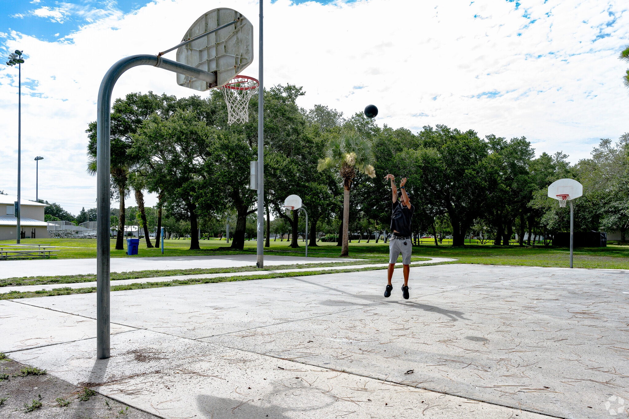 Bring your ball and shoot some hoops at the Sebastian Football Fields.