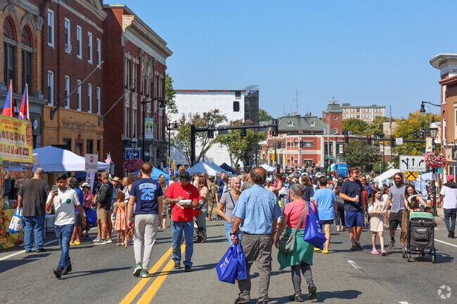 The streets are filled with food and entertainment at the Peabody International Festival.
