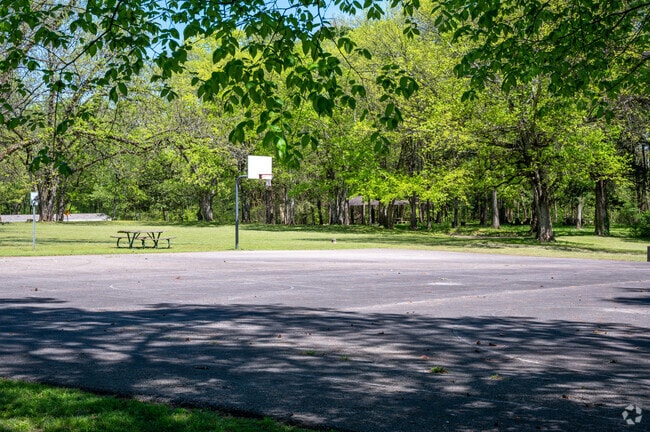 Flamingo Park in Triana, Alabama also has basketball courts.