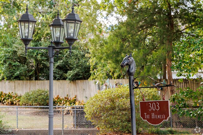 Historic home in Saints Streets shows distinctive address design in Lafayette.