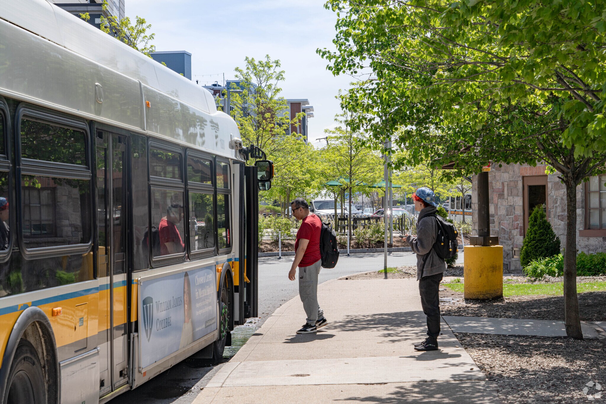 With many transportation option, Uphams corner residents can take the bus or train daily.