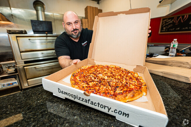 Treat yourself to a BBQ Chicken pizza at Demo's Pizza in Hoxie.