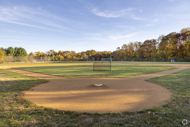 Holmes Middle School has a baseball field for Alexandria students to practice on.