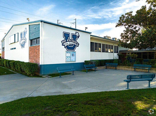 Entrance to school