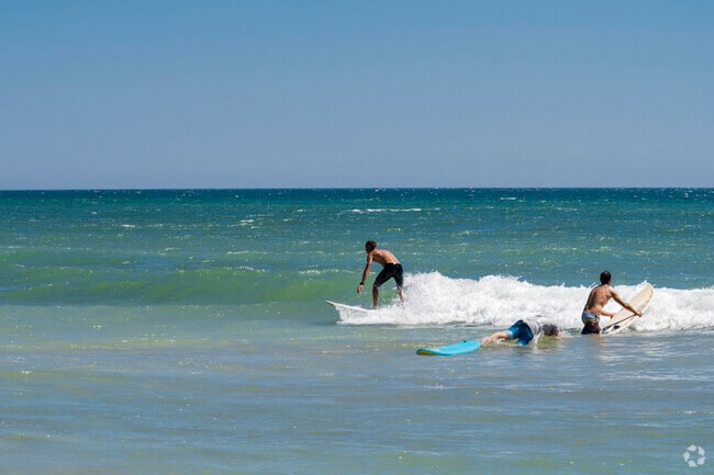 Catch a wave with friends along the coast near Ormond Terrace.