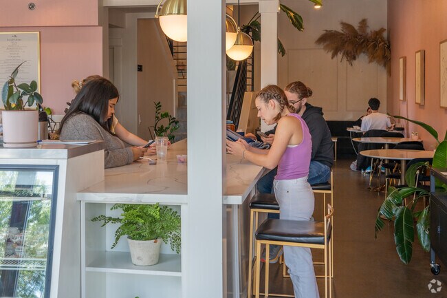 Presso Coffee in Burnt Bridge Creek is a favorite spot for students to study.