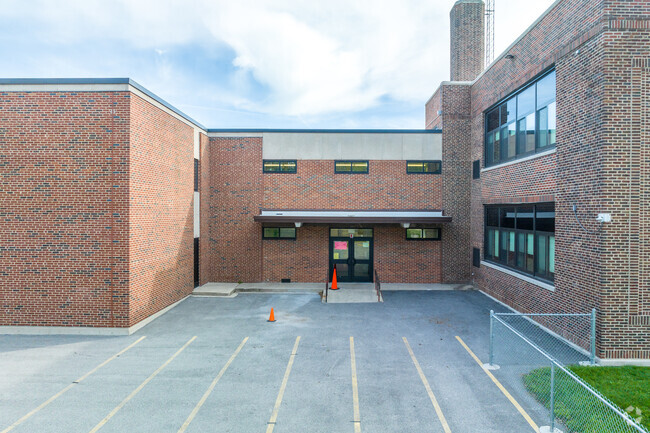 Roosevelt Elementary School is close to the residential area of Maywood.