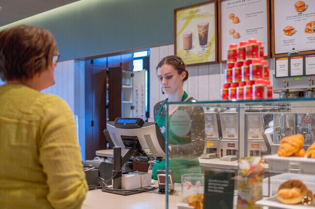 After a trip to the mall, you can cross the street for a coffee at Starbucks in Delta Township.