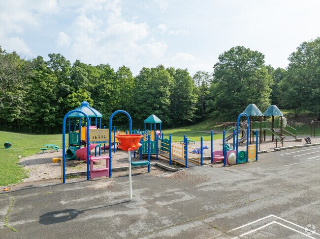 The big playground at Duzine Elementary School.