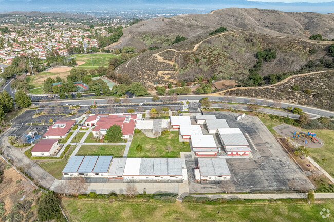Aerial view of Pantera Elementary in Diamond Bar