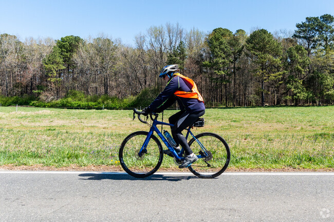 In the Lake Hogan Farms neighborhood, biking and walking around the lake are popular.