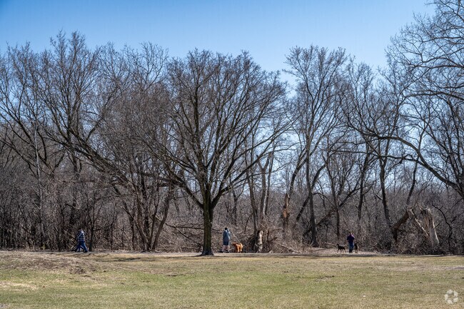 West Palmer Park has walking trails that connect to Palmer Lake Park.