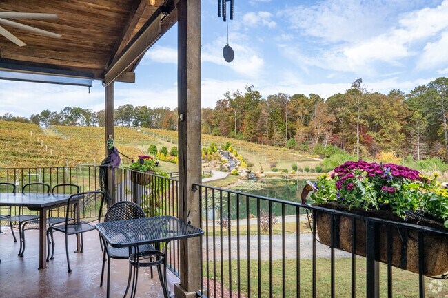 Enjoy live performances on the patio at Big Door Vineyards near Lake Allatoona.