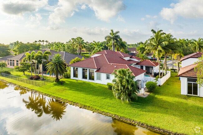 Spanish revival homes are the most popular style of home in Sunset Lakes.